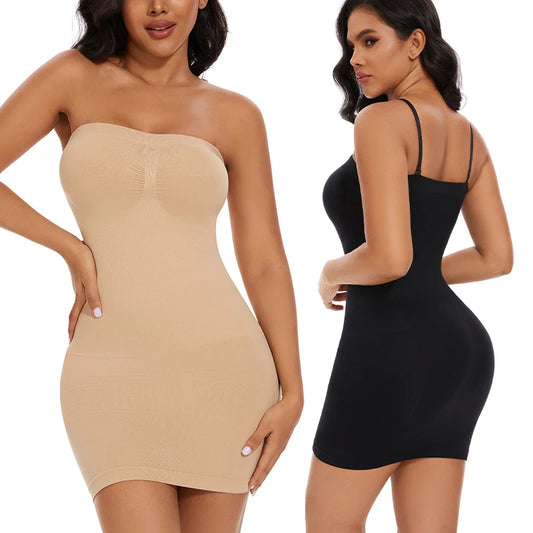 Off Shoulder Bodycon Strapless Slimming Waist Shapewear